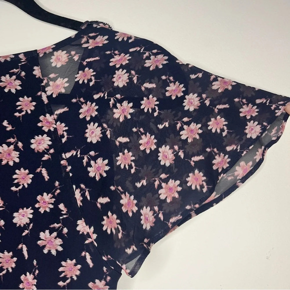 JOIE Orita 100% Silk Floral Ruffles Surplice Midi Dress - Picture 10 of 12